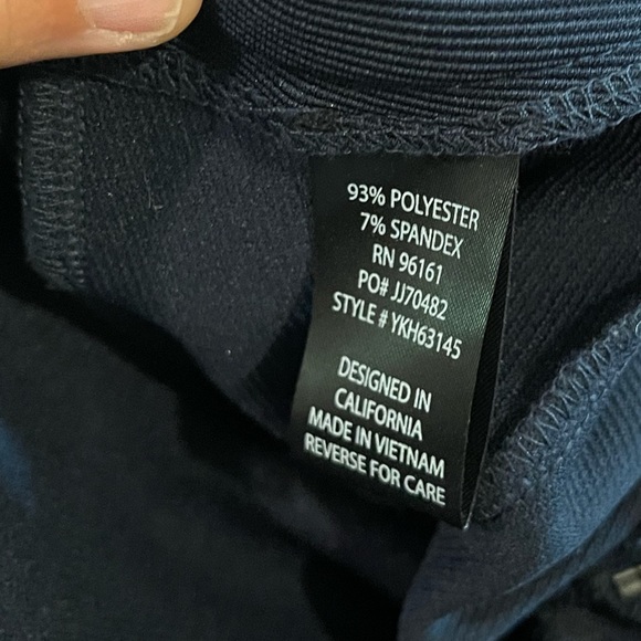 ⭐2 for 10⭐ BeBop Navy Blue Ribbed Dress Pants - Picture 3 of 3
